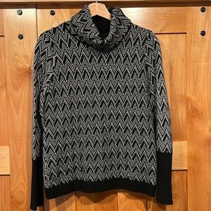 Wool cowl neck sweater